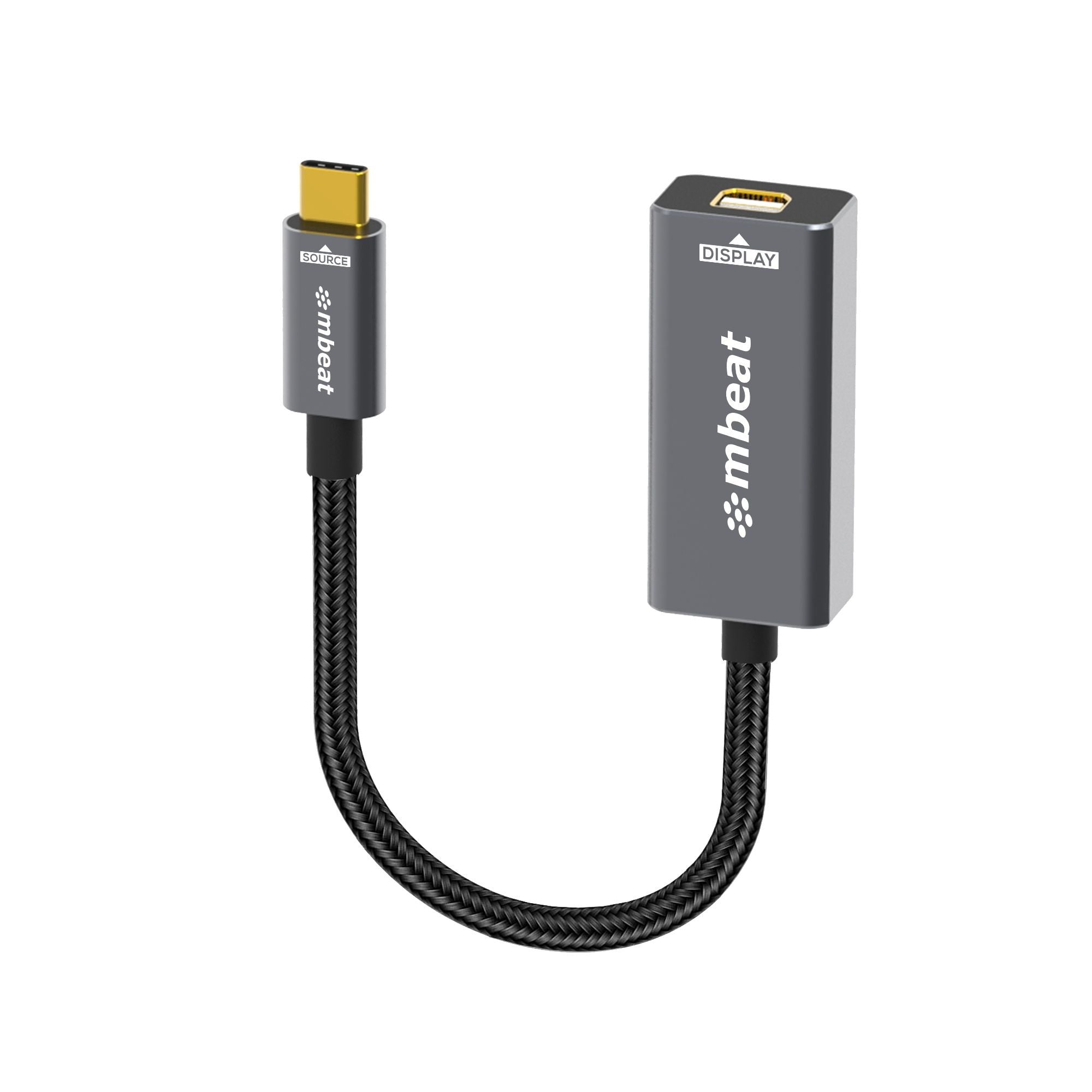 mbeat Tough Link USB-C to Mini DisplayPort Adapter  Host Interface: USB-C 3.2 Gen 2 Up to 4K@60Hz (3840×2160) Product Weight: 19.2g mbeat Tough Link USB-C to Mini DisplayPort Adapter  Host Interface: USB-C 3.2 Gen 2 Up to 4K@60Hz (3840×2160) Product Weight: 19.2g